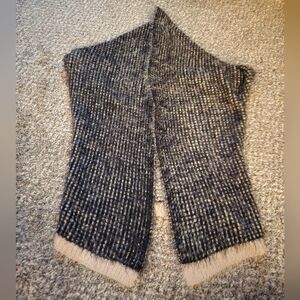 Howard's Reversible Cozy Soft Shawl Wrap Cardigan Black Beige OS